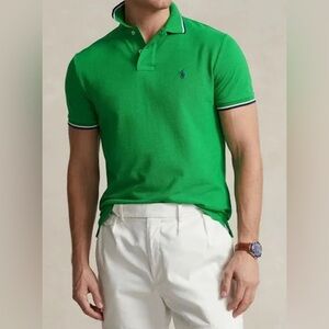 NEW Big & Tall Men POLO RALPH LAUREN Mesh Polo Short Sleeve Shirt Green $125